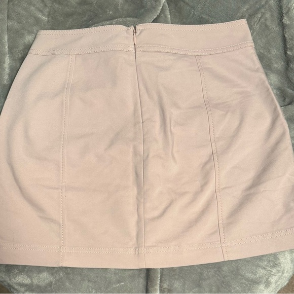 EXPRESS Blush Lace-Up Mini Skirt - Picture 5 of 6